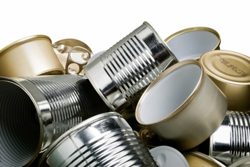 Diagram of the sustainable rubbish area showing routes to transfer stations and recycling facilities